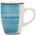 Kubek ceramiczny z uchem do picia kawy herbaty FADED BLUE 355 ml Kubek ceramiczny z uchem do picia kawy herbaty FADED BLUE 355 ml