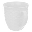 Kubek ceramiczny z uchem do picia kawy herbaty napojów serca biały 580 ml Kubek ceramiczny z uchem do picia kawy herbaty napojów serca biały 580 ml