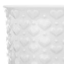 Kubek ceramiczny z uchem do picia kawy herbaty napojów serca biały 580 ml Kubek ceramiczny z uchem do picia kawy herbaty napojów serca biały 580 ml