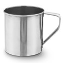 Kubek garnek stalowy z uchwytem turystyczny wędkarski 8 cm 300 ml