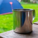 Kubek garnek stalowy z uchwytem turystyczny wędkarski 8 cm 300 ml