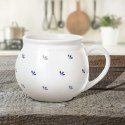 Kubek z uchem ceramiczny biały MODROBILA 190 ml Kubek z uchem ceramiczny biały MODROBILA 190 ml