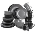 Kubek z uchem do picia kawy herbaty napojów ceramiczny szary ALFA 350 ml Kubek z uchem do picia kawy herbaty napojów ceramiczny szary ALFA 350 ml
