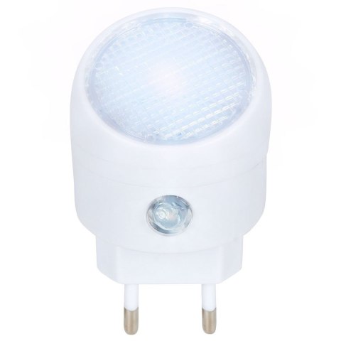 Lampka nocna LED z czujnikiem zmierzchu do kontaktu biała Lampka nocna LED z czujnikiem zmierzchu do kontaktu biała