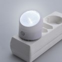 Lampka nocna LED z czujnikiem zmierzchu do kontaktu biała Lampka nocna LED z czujnikiem zmierzchu do kontaktu biała