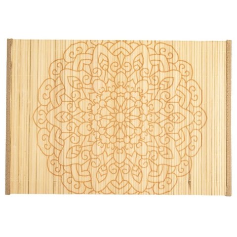 Mata kuchenna na stół bambusowa zwijana mandala zestaw 4 szt. 30x45 cm Mata kuchenna na stół bambusowa zwijana mandala zestaw 4 szt. 30x45 cm