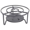 METALOWY PODGRZEWACZ POD DZBANEK TEALIGHT SZARY METALOWY PODGRZEWACZ POD DZBANEK TEALIGHT SZARY