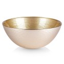 Miska salaterka szklana do sałatek złota okrągła 15 cm 600 ml