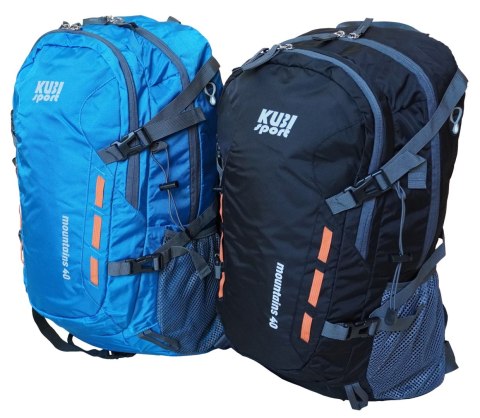 Plecak Turystyczny Sportowy Damski Męski Duży Czarny Solidny KUBISPORT 40 L Plecak Turystyczny Sportowy Damski Męski Duży Czarny Solidny KUBISPORT 40 L