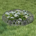 Płotek ogrodowy palisada obrzeże grafitowy border 49x30 cm