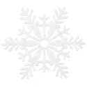 Podstawka pod kubek filcowa biała płatek śniegu zestaw 6 szt. 13,5 cm