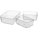 Pojemnik na żywność dzielony z uszczelką szczelny z przegródkami 3 wkłady lunchbox 1 l Pojemnik na żywność dzielony z uszczelką szczelny z przegródkami 3 wkłady lunchbox 1 l