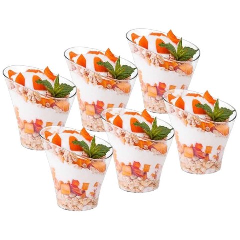Pucharki na desery tiramisu panna cotta / mini pojemnik zestaw 6 szt. 180 ml Pucharki na desery tiramisu panna cotta / mini pojemnik zestaw 6 szt. 180 ml