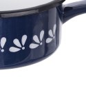 RONDELEK EMALIOWANY 12CM 600ML NIEBIESKI Z DEKOREM RONDELEK EMALIOWANY 12CM 600ML NIEBIESKI Z DEKOREM