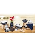 RONDELEK EMALIOWANY 12CM 600ML NIEBIESKI Z DEKOREM RONDELEK EMALIOWANY 12CM 600ML NIEBIESKI Z DEKOREM
