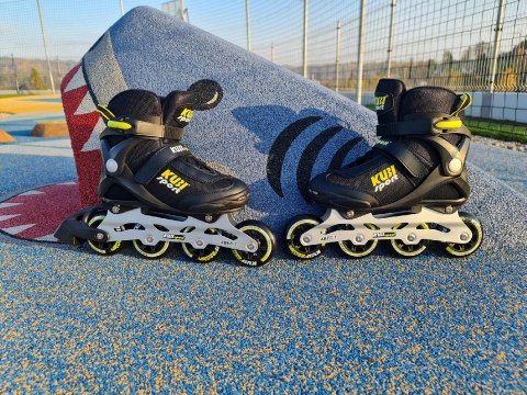 Rolki Damskie Męskie Czarne Kauczukowe Solidne z Hamulcem KUBISPORT roz. 40 Rolki Damskie Męskie Czarne Kauczukowe Solidne z Hamulcem KUBISPORT roz. 40