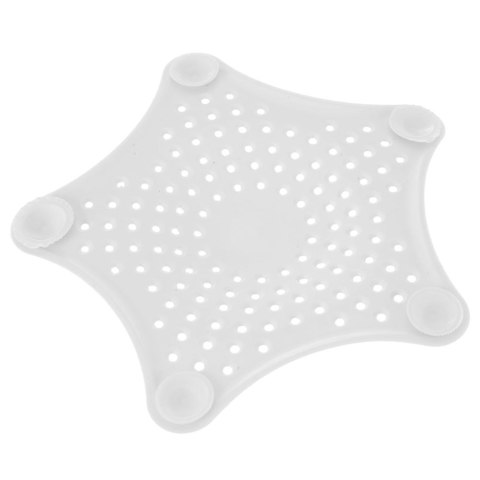 Sitko do zlewu z przyssawkami białe16 cm