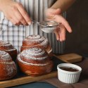 Sitko kuchenne stalowe z rączką okrągłe cedzak durszlak przesiewacz 12 cm