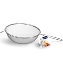 Sitko kuchenne stalowe z rączką okrągłe cedzak durszlak przesiewacz 14 cm