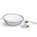 Sitko kuchenne stalowe z rączką okrągłe cedzak durszlak przesiewacz 16 cm Sitko kuchenne stalowe z rączką okrągłe cedzak durszlak przesiewacz 16 cm