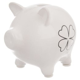 Skarbonka ceramiczna świnka koniczyna rozbijana 10 cm