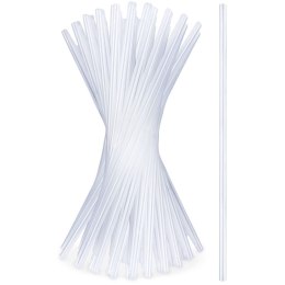Słomki do napojów przezroczyste zestaw 50 szt. 22 cm