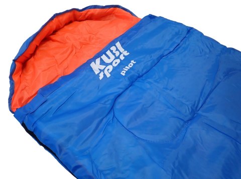 Śpiwór Turystyczny Kempingowy Ciepły Lekki Kołdra Zagłówek KUBISPORT 220x75 cm