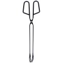Szczypce grillowe metalowe czarne 31,5 cm
