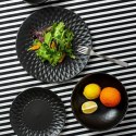 Talerz ceramiczny czarny obiadowy płytki na obiad SOHO CLASSIC 27 cm