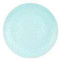 Talerz deserowy płaski płytki ceramiczny pastelowy zielony RELIEF 21 cm