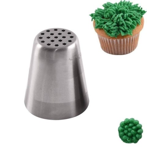 Tylka rosyjska cukiernicza stalowa końcówka do dekoracji trawa