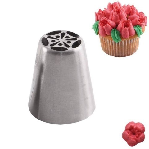 Tylka rosyjska cukiernicza stalowa końcówka do dekoracji tulipan