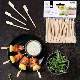Wykałaczki drewniane szpikulce bambusowe do przystawek przekąsek szaszłyków 9 cm 50 sztuk
