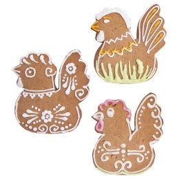 Wykrawacz cukierniczy stalowy foremka do ciastek pierników kura kurka wielkanocna 6,5 cm