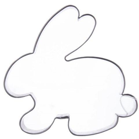 Wykrawacz cukierniczy stalowy / foremka do ciastek pierników zajączek 6,5 cm