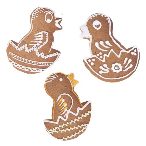 Wykrawacz cukierniczy stalowy kurczątko foremka do ciastek pierników wielkanocna 7 cm