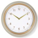 Zegar Ścienny Wiszący Okrągły Biały Złoty Dekoracyjny Ozdobny VILDE 50 cm