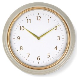 Zegar Ścienny Wiszący Okrągły Biały Złoty Dekoracyjny Ozdobny VILDE 50 cm