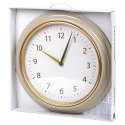 Zegar Ścienny Wiszący Okrągły Biały Złoty Dekoracyjny Ozdobny VILDE 50 cm