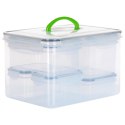 Zestaw Pojemniki na Żywność z Pokrywką Plastikowe Kuchenne VILDE 7 szt. Zestaw Pojemniki na Żywność z Pokrywką Plastikowe Kuchenne VILDE 7 szt.