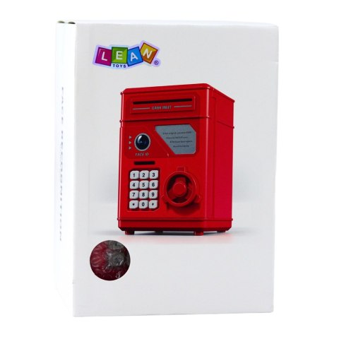 Elektroniczny Sejf Bankomat Skarbonka Na PIN Dla Dzieci Czerwony Elektroniczny Sejf Bankomat Skarbonka Na PIN Dla Dzieci Czerwony