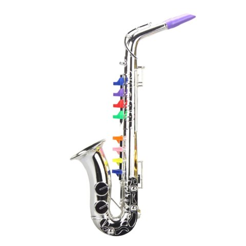 Instrument Muzyczny Dla Dzieci Saksofon Zabawkowy Srebrny Instrument Muzyczny Dla Dzieci Saksofon Zabawkowy Srebrny