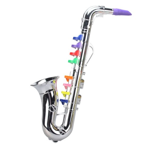 Instrument Muzyczny Dla Dzieci Saksofon Zabawkowy Srebrny Instrument Muzyczny Dla Dzieci Saksofon Zabawkowy Srebrny