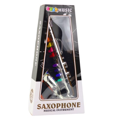 Instrument Muzyczny Dla Dzieci Saksofon Zabawkowy Srebrny Instrument Muzyczny Dla Dzieci Saksofon Zabawkowy Srebrny