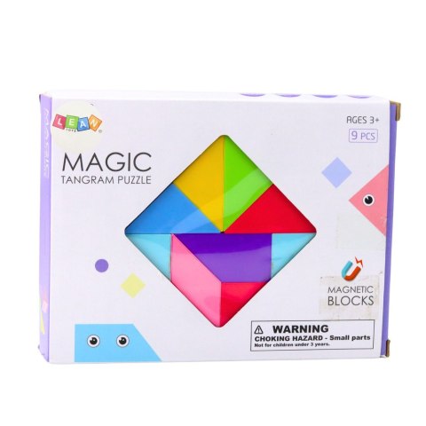 Klocki Magnetyczne Tangram Kolorowa Układanka Naklejki 9 el. Klocki Magnetyczne Tangram Kolorowa Układanka Naklejki 9 el.