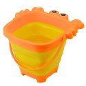Składane Wiaderko Silikonowe Krab Plażowe Pomarańczowe