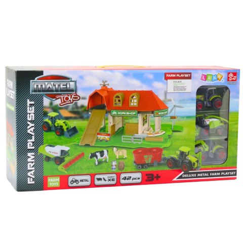 Zestaw Farma Stodoła Traktory Figurki Zwierzęta 42 el. Zestaw Farma Stodoła Traktory Figurki Zwierzęta 42 el.
