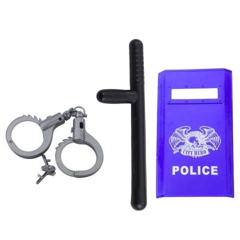 Zestaw Policyjny Dla Dzieci Kask Pistolet Kajdanki Akcesoria 9 el. Zestaw Policyjny Dla Dzieci Kask Pistolet Kajdanki Akcesoria 9 el.