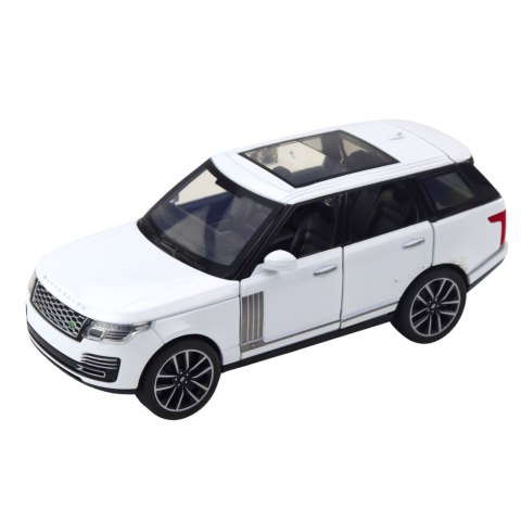 Auto Range Rover Metalowe Suv Białe 1:32 Światła Dźwięki Auto Range Rover Metalowe Suv Białe 1:32 Światła Dźwięki