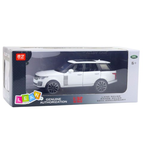 Auto Range Rover Metalowe Suv Białe 1:32 Światła Dźwięki Auto Range Rover Metalowe Suv Białe 1:32 Światła Dźwięki